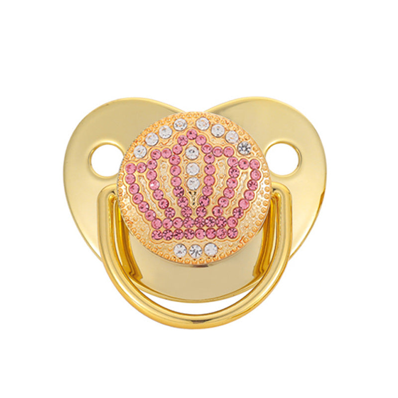0-18 Months Luxury Crown Diamond Baby Bling Bling Pacifier Infant Soother Newborn Baby Boy Girl For Shower Gift Chupete