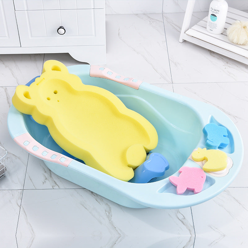 Baby Shower Bath Tub Pad Non-Slip Bathtub Seat Support Mat Newborn Safety Bath Mat